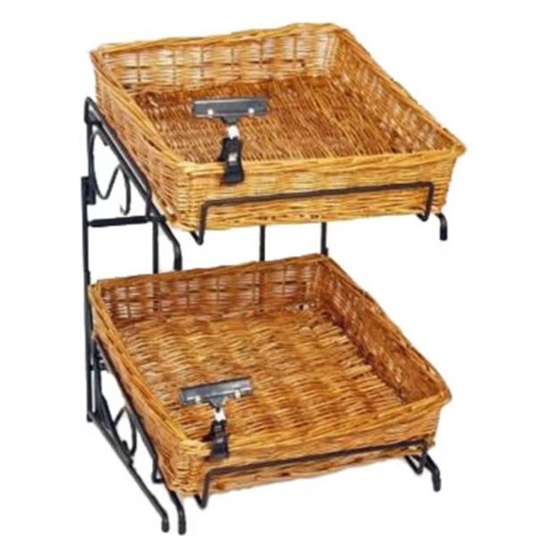 Basket Counter Display With Metal Frame Model K1414C-U/L