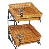 Image 1 : Basket Counter Display With Metal Frame Model K1414C-U/L
