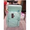 Image 2 : Light Green  Aklsvion PC+ABS Durable Carry-On Luggage with Spinner Wheels with Matching Backpack