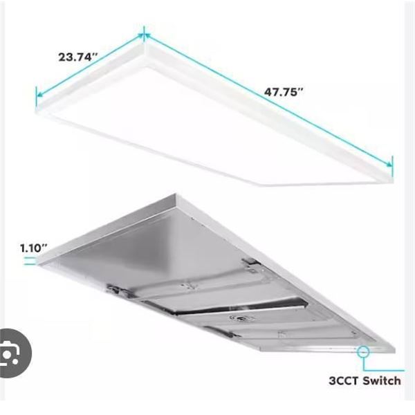 ZLEDcom LED Light Panel 48″ x 24″ 120V-347V, 5000K-6000K