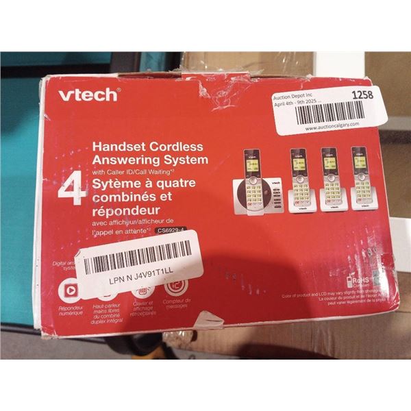 Vtech CS6929-4 Cordless Phone System With Caller ID And Call Waiting