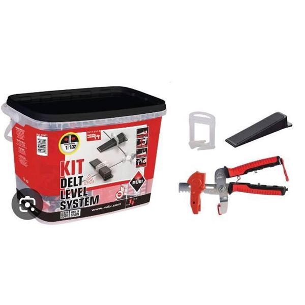 Rubi Kit Delta Level System with 1.5mm Clips and Wedges