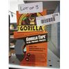 Image 2 : Lot of 3 Gorilla Tape Rolls – 1 inch x 30 feet