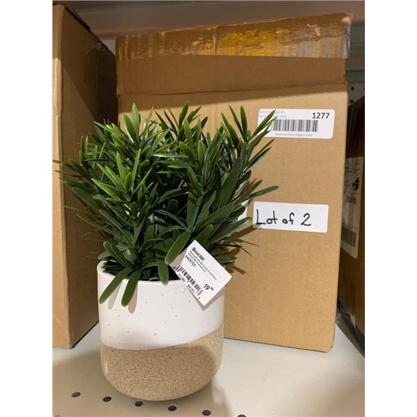 Bouclair Artificial Plant in Ceramic Pot,  Pack of 2