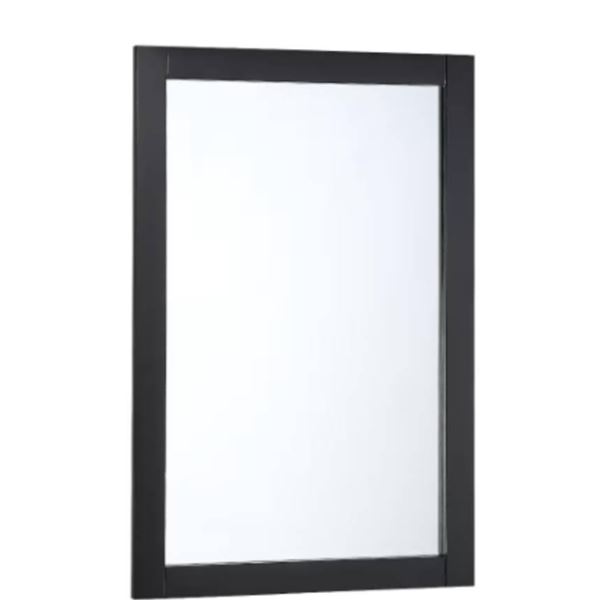 Fresca Black-Framed Mirror, 22.8 x 32.8 Inches
