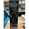 Image 4 : 2-Speed USB Tower Fan with Integrated Light