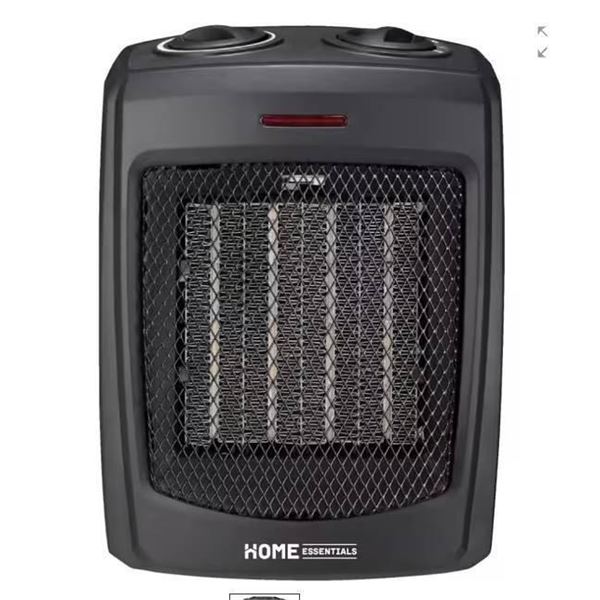Homebase Ceramic Heater With Adjustable Thermostat, 750W – 1500W