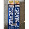 Image 3 : Lot of 2 – EZ Frost King Door Sweep and Draft Stop, White Slide-On, Fits Doors 1-1/8 to 1-3