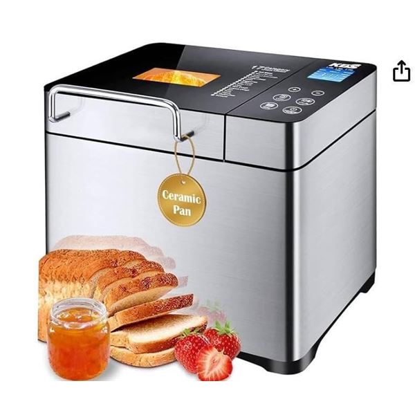 KBS MBF-011 Bread Maker with 17 Baking Programs