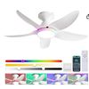 Image 1 : Kviflon Ceiling Fan With RGB Lights and Music Speaker