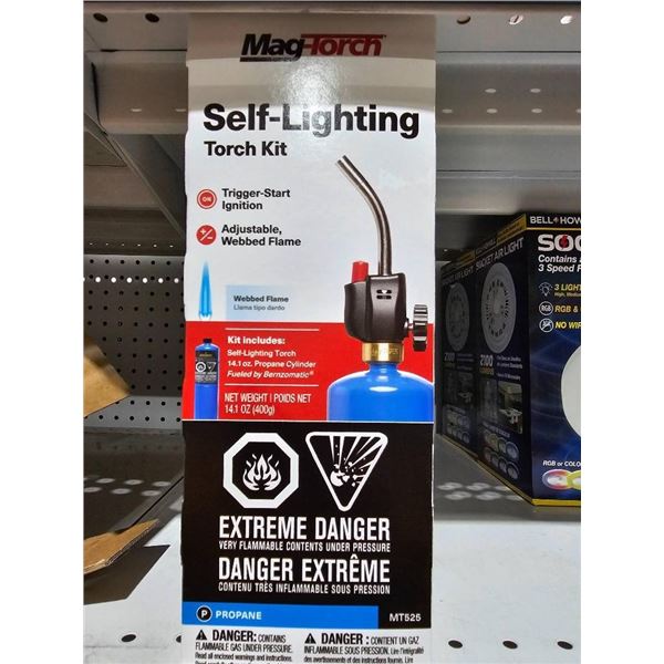 MagTorch Self-Lighting Trigger-Start Torch Kit with Propane