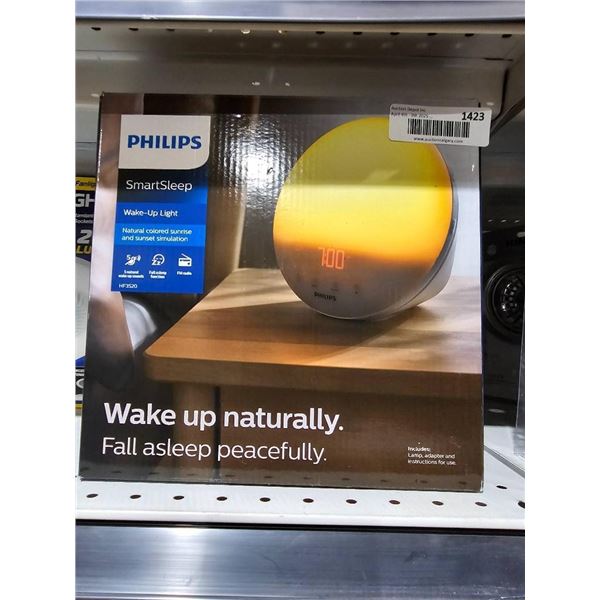 Philips SmartSleep Wake-Up Light HF3500/60 With Digital Clock Display