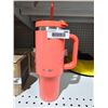 Image 2 : Contigo Streeterville 40 oz Coral Travel Mug with Handle