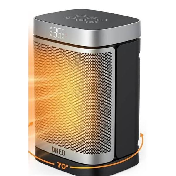 Dreo PTC Fan Heater, Model DR-HSH004, Compact Ceramic Heater