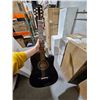 Image 2 : Rotefinch 38-Inch Black Acoustic Guitar Model XC03734 with Cutaway Design
