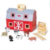 Image 1 : Melissa & Doug Fold and Go Barn Carry Case With Accessories