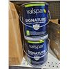 Image 2 : Valspar Signature Interior Paint + Primer, Ultra White, Flat, 2×3.78L