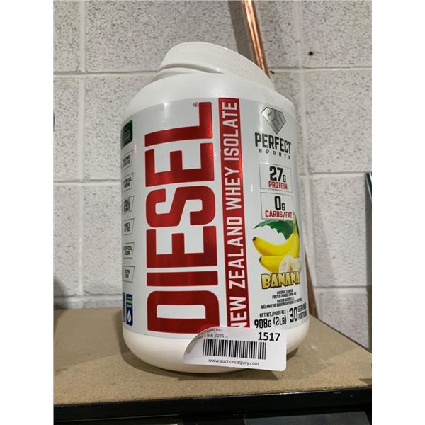 Perfect Sports Diesel New Zealand Whey Isolate – Banana Flavor