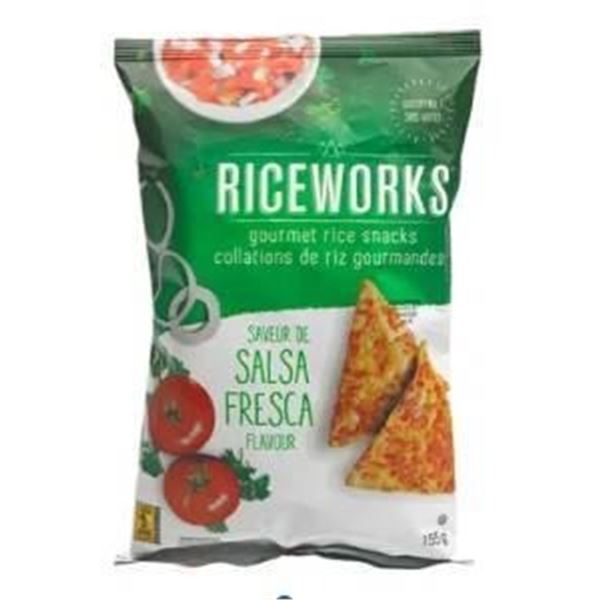 Riceworks Gourmet Rice Snacks, Salsa Fresca Flavor, 155g (Pack of 12)