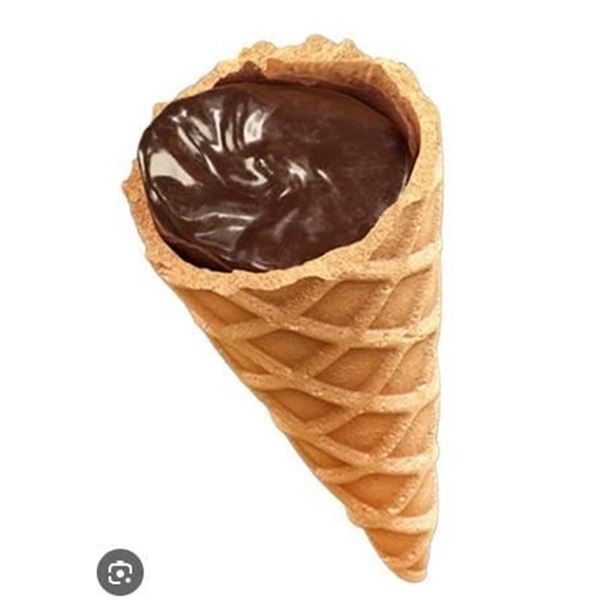Waffle Cones Filled With Milk Chocolate, 6X120g