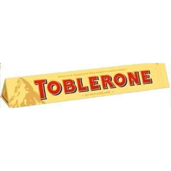 Lot of 20 Toblerone Milk Chocolate Bars, 100g Each