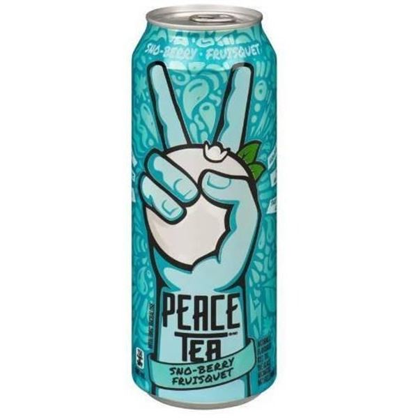 12 Pack of Peace Tea Sno-Berry Fruit Flavor (695 ml Each)