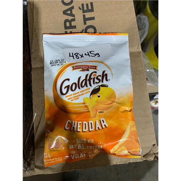 Pepperidge Farm Goldfish Cheddar Crackers, 45gx48 Pack