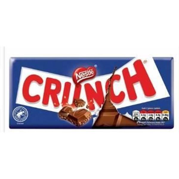 Nestle Crunch 16 x 100g Chocolate Bars