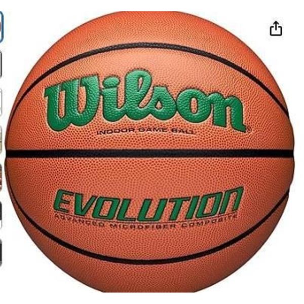 Wilson Evolution Indoor Game Basketball – Size 6, NFHS Approved