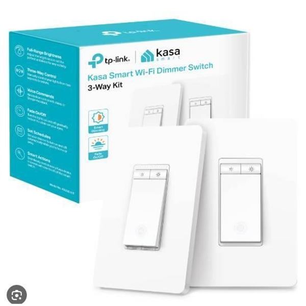 TP-Link Kasa Smart Wi-Fi Dimmer Switch 3-Way Kit, Model KS230 KIT(US)