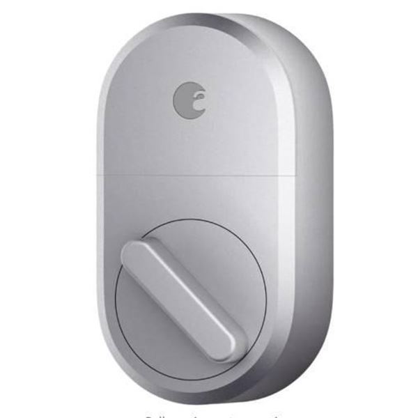 August Smart Lock With Connect Wi-Fi Bridge (Silver, Bundle)