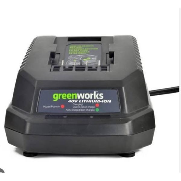 Greenworks 40V 2-Amp Lithium-Ion Battery Charger With LED Indicator