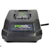 Image 1 : Greenworks 40V 2-Amp Lithium-Ion Battery Charger With LED Indicator