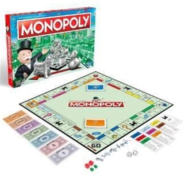 Monopoly Board Game by Hasbro with Game Pieces and Board