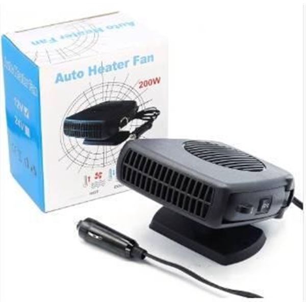 12V 200W Auto Heater Fan with 360-Degree Rotation