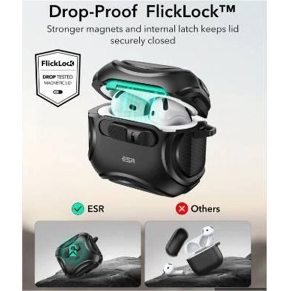 ESR Cyber Armor Series MagSafe-Compatible Protective AirPods Cover