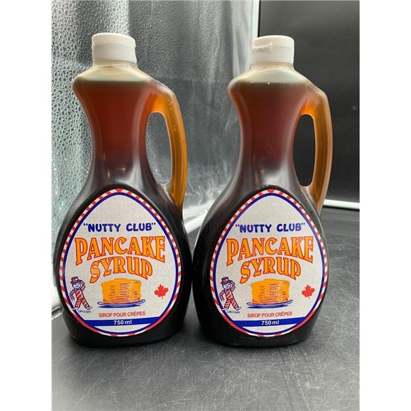 Nutty Club Pancake Syrup 750ml Bottles, Set of 2