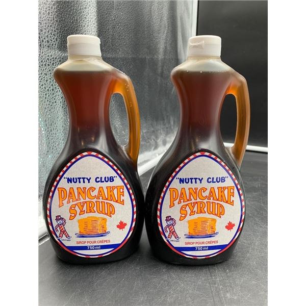 Nutty Club Pancake Syrup 750mL Bottles (Two Units)