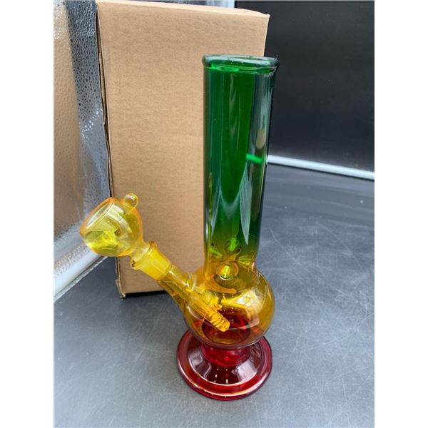 Multicolor Glass Water Pipe with Removable Bowl and Downstem