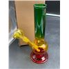 Image 1 : Glass Water Pipe With Multi-Color Design and Detachable Bowl
