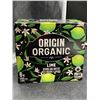 Image 2 : Origin Organic Lime Sparkling Water, 6 x 355 mL Cans