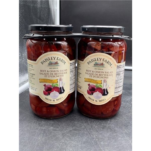 Paisley Farm Beet & Onion Salad with Balsamic Vinegar, 1L, Set of 2