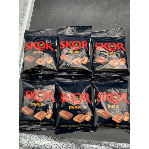 Skor Minis Milk Chocolate Butter Toffee Candy 6x104g