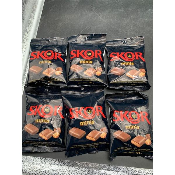 Skor Minis Milk Chocolate Butter Toffee Candy 6x104g