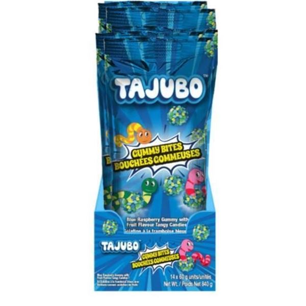Tajubo Gummy Bites Blue Raspberry 10 x 60g