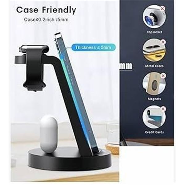 CW350 3-in-1 Wireless Charger with 15W Output