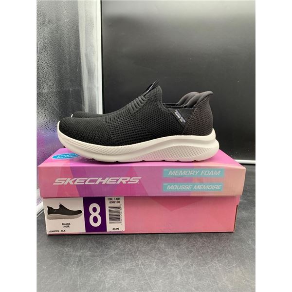 Skechers Women’s Slip-On Shoes with Memory Foam – Size 8