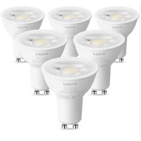 Lepro GU10 LED Bulbs, 4W, 350 Lumens, 2700K, 6-Pack