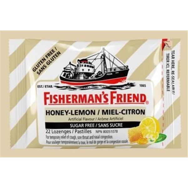 Fisherman’s Friend Honey-Lemon Sugar-Free Lozenges 8 x 22 ct Packets