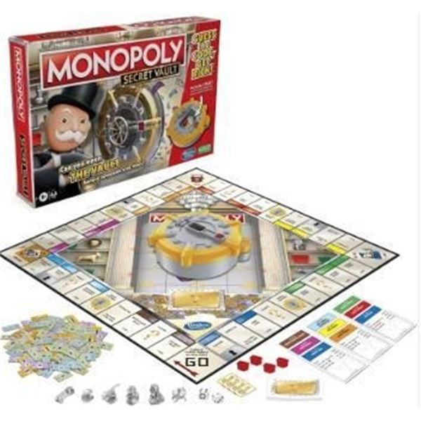 Monopoly Secret Vault Board Game by Hasbro